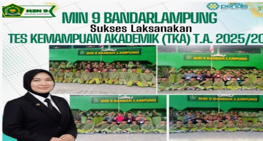 MIN 9 Bandarlampung Sukses Gelar Tes Kemampuan Akademik, 127 Siswa Ikuti TKA 2025/2026