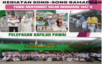 Sambut Ramadhan 1447 H, MIN 9 Bandar Lampung Lepas Kafilah Pawai dengan Penuh Antusias