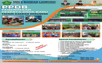 Penerimaan Peserta Didik Baru (PPDB) Tahun Ajaran 2024/2025